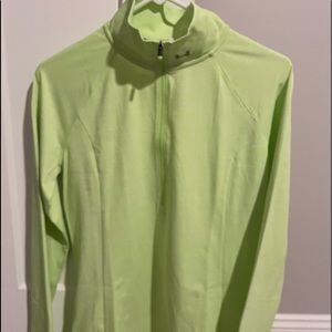 Under-amour 3/4 lime green fitted jacket. Size medium. Great condition.